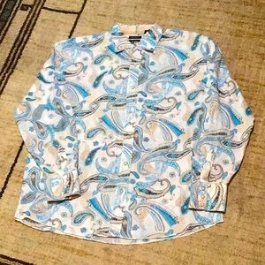 RESISTOL UNIVERSITY MEN’S SNAP DOWN LONG SLEEVE WESTERN SHIRT.